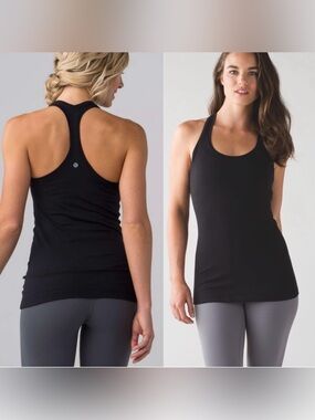 Lululemon Cool Racerback II Nulu in Black Sz 4